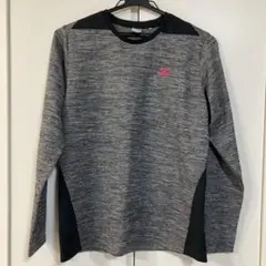 Mizuno 長袖トレーニングトップ グレー/ブラック