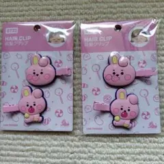 BT21 COOKyヘアークリップ✕2コセットのサムネイル