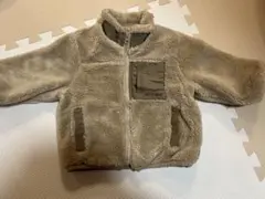PETIT MAIN ベージュ フリースジャケット 80(SS)