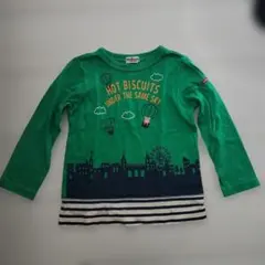 HOT BISCUITS グリーン長袖Tシャツ