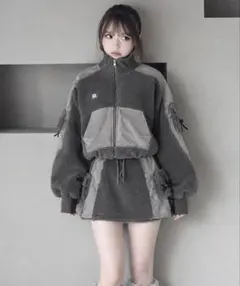 ✨美品✨ Darich andmary ボア コーデュロイ セットアップ グレー