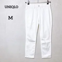 ユニクロ ウルトラストレッチレギンスパンツ スキニー ウエストゴム M ホワイト
