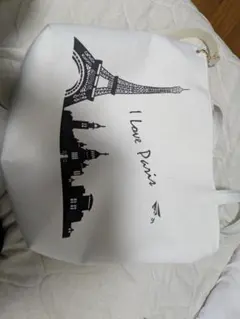 I love Paris トートバッグ ホワイト