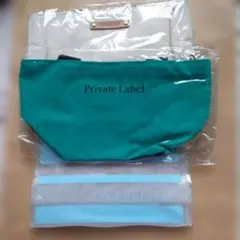 Private Label キャンバス ミニトートバッグ ポーチ (3点まとめ)のサムネイル