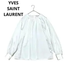 希少 ヴィンテージ YSL イヴサンローラン ブラウス ギャザー