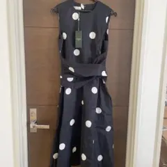 HOBBS LONDON ノースリーブ ドット柄 ワンピースのサムネイル