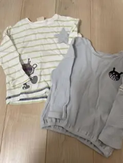 ベビー　キッズ　バースデイ　アンパンマン　バイキンマン　だだんだん　ロンT 90