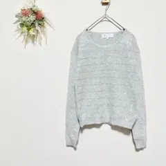 ロペピクニック 【M】 クルーネックニット スパンコール キラキラ アンゴラ