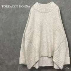 トラッゾドンナ【F】ニット セーター モックネック ゆったり アイボリー