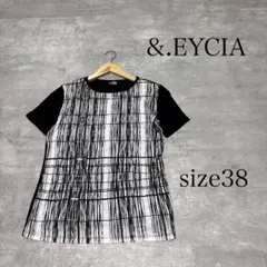 美品 &.EYCIA センソユニコ 半袖 ストレッチ Tシャツ カットソー 38のサムネイル