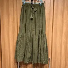 as know as ティアードふわロングスカート