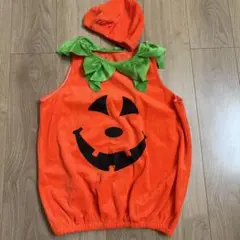ハロウィン　カボチャ コスチューム オレンジ パンプキン　帽子付き