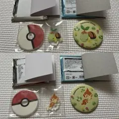 ポケモンSleepショップ　缶バッジ　アクリルスタンド　ヒコザル　ナエトルのサムネイル