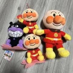 アンパンマン・バイキンマン　ぬいぐるみセット