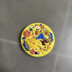 ディズニー　刺繍缶バッジ2 -美女と野獣-