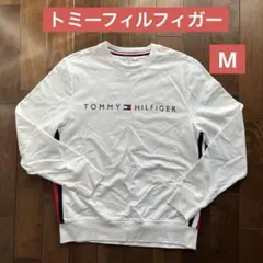 TOMMY HILFIGER ホワイト トレーナー Mサイズ　即発送♪