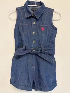 U.S. POLO ASSN. デニムオーバーオール 3T 女の子用
