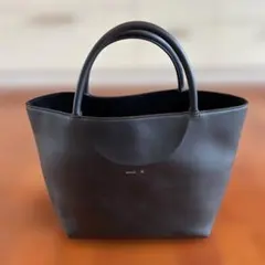 ブラックレザートートバッグ HIROFU ヒロフ