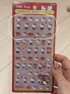ボンボンドロップシールミニ◎赤キティおすそ分け