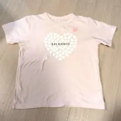 GITA 半袖Tシャツ ピンク ハート柄