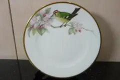 大倉陶園 野鳥シリーズ ケーキ皿 キクイタダキのサムネイル
