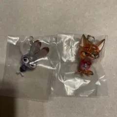 ガチャガチャ　ズートピア めじるしアクセサリー　ニック　ジュディ　⑥