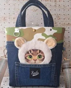 コヤンイサムチョン　リトルサンダー　デニムリメイクショルダーバッグ