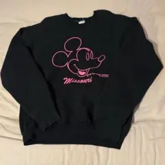 90s ミッキー Mickey プリント スウェット USA製　古着