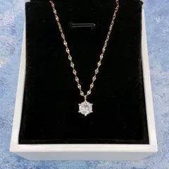 N077 6爪 一粒CZダイヤ ネックレス S925 K18コート ゴールド N077 6爪 一粒CZダイヤ ネックレス S925 K18コート ゴールド - メルカリ
