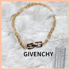 GIVENCHY ジバンシィ ブレスレット ゴールド ロープチェーン Gロゴ