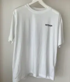 OUTDOOR 半袖Tシャツ 白 バックプリント メンズ L ホワイトのサムネイル