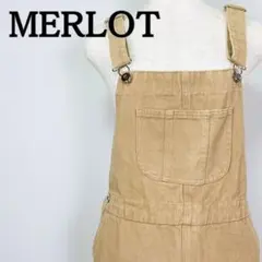 merlot メルロー ジャンパースカート サロペット オーバーオール ベージュのサムネイル