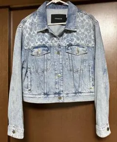 COACH デニムジャケット シグネチャー柄