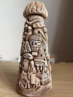 トルコ・カッパドキア陶器ボトル・空瓶オブジェ - メルカリ