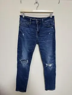 AMERICAN EAGLEスキニーデニム　ダークブルーsize 30×30