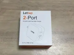 －送料無料－Lettop 2ポート65WGaN急速充電器P46-1C1Q