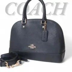 ✨未使用級✨コーチ　ミニシエラ　サッチェル　ハンドバッグ　チャーム　レザー　黒 ✨未使用級✨コーチ ミニシエラ サッチェル ハンドバッグ