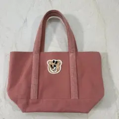 FEILER フェイラー オールドテディ ワッペントートバッグ ピンク 小