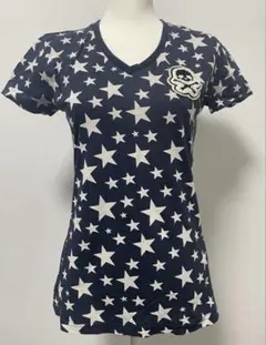 HYDROGEN ハイドロゲン Tシャツ 紺 ネイビー 星柄 スカル 半袖 Mのサムネイル