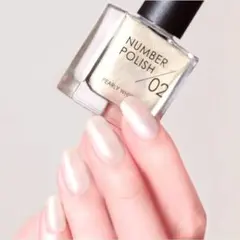 NUMBER POLISH 02 Pearly White 　 パーリーホワイトのサムネイル