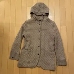ARMEN コットンキルティングフードジャケット モカ サイズ0