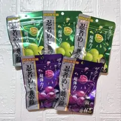 UHA味覚糖 忍者めし 鉄の鎧 5袋セット マスカット グレープのサムネイル