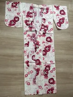 レディース 浴衣花柄 朝顔 大人