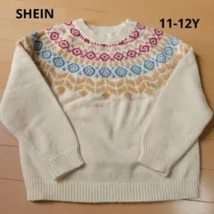 SHEIN ノルディック柄セーター 11-12Y