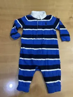 ラルフローレン　ベビー　ロンパース　3m 60 70 男の子　ボーダー　青
