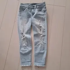 AMERICAN EAGLE フェード、ダメージ加工スーパーストレッチデニムのサムネイル