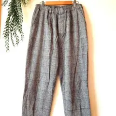 サマンサモスモス SM2 『F』リネン混 テーパード イージーパンツ