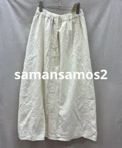 P24◯ 新品 Samansa Mos2 レースギャザースカート キナリのサムネイル