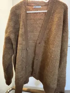 ブラウン カーディガン