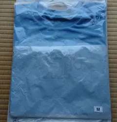 青 ロゴ入り Tシャツ M